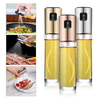 

100ml Oil Sprayer Bottle Premium Food Grade Glass Vinegar Bottle Tool BBQ Salad Cooking Baking Roasting Grilling Oil dispenser