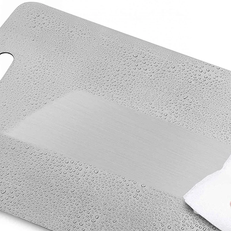 304 Stainless Steel Kitchen Cutting Board Ultra-Thin Stainless Steel Cutting Board Multi-Purpose Cutting Board Suitable for Vege