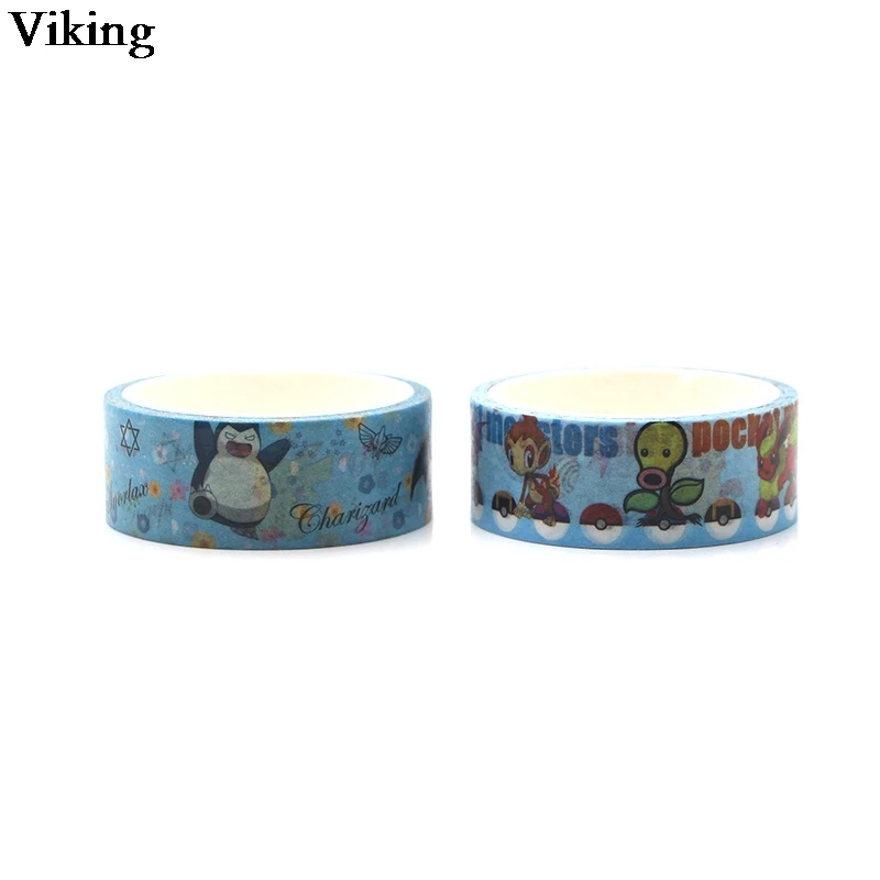 20 шт./компл. 15 мм х 5 м аниме декоративная лента Washi Diy Скрапбукинг клейкая лента милый Скотч для монтажа светодиодных лампочек Скрапбукинг наклейки подарок G0160