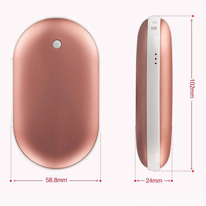 4000 мА/ч мини-грелка для рук, usb зарядка, карманный 5 В/1 А, внешний аккумулятор для телефона, долговечный портативный зимний удобный нагреватель для тела, ручной нагреватель