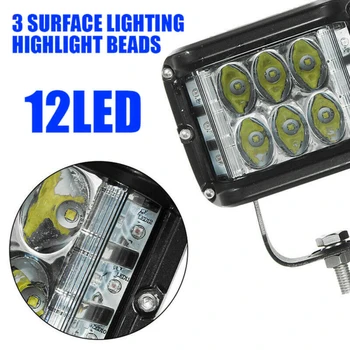 

Square LED Work Light Strobe For SUV off-road 48W Waterproof 121 Degrees