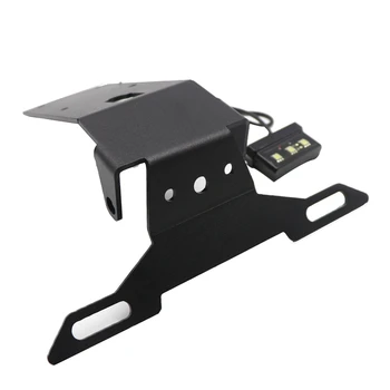 

Motorcycle License Plate Bracket Holder Mount LED Light for Kawasaki NINJA H2 Sx H2-Sx Zx1000 2018-2020