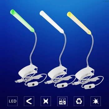 

USB Clip-on 13 LED Light Clamp Bed Table Study Desk Reading Lamp Adjustable New 667C