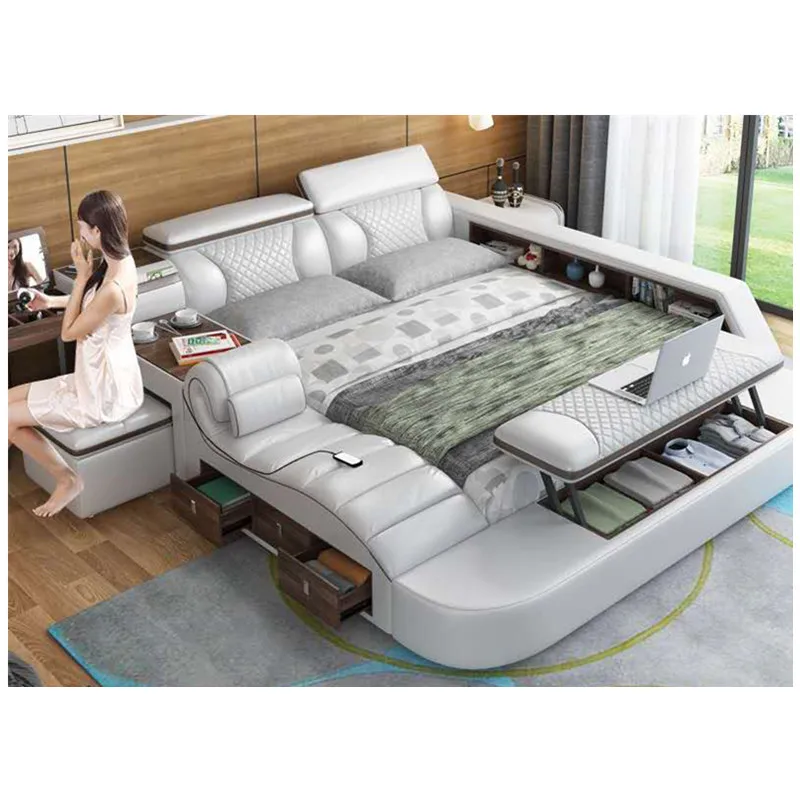 Bedroom Set Furniture Beds Multifunction Message Tatami Bed Smart Bed