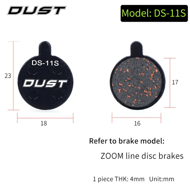 Bicycle Disc Brake Pad Bike Hydraulic Disc Brake Pads Semi-Metallic Cycling Brake Pads for BB5 BB7 DS-11S