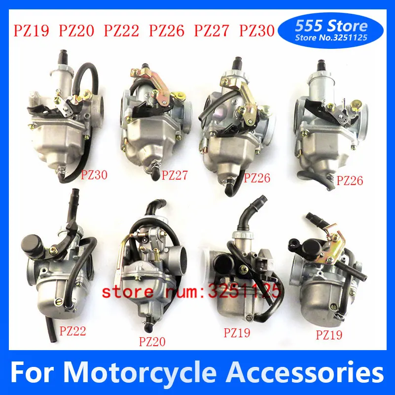 PZ19 PZ20 PZ22 PZ26 PZ27 PZ30 Carb Hand Cable Chock Carburetor for 50cc- 250CC Dirt Pit bike ATV Quad Go kart SUNL TAOTAO