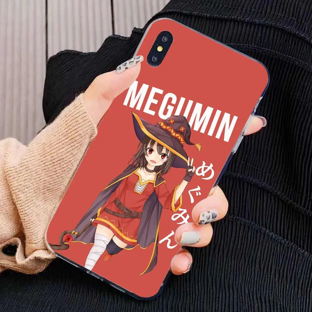 megumin konosuba anime girl Silicone Phone Case Cover For Xiaomi Mi5 Mi5S Mi6 Mi3 Mi4 Mi4i Mi4C Redmi Note 2 3 3S 5 5A 6 6A Pro |