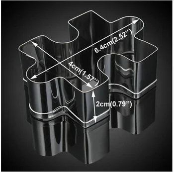 

Classic Interesting Cute Little Jigsaw Puzzle,Cakes Decorating Fondant Cutters Tools Cookies Craft Molds, 70