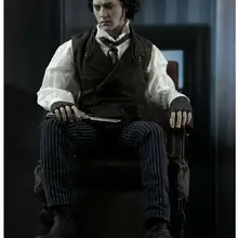 Горячие игрушки MMS149 демон Парикмахерская улица 1/6 Sweeney Todd Johnny Depp фигурка