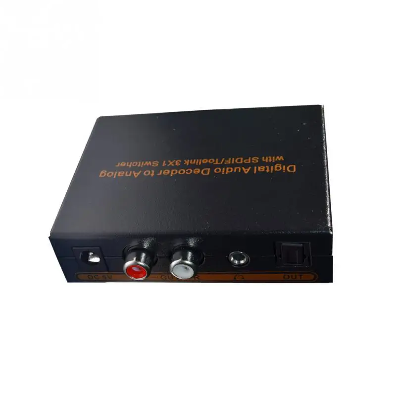 

1x3 Out Digital Decoder SPDIF/ TOSLINK Amplifier Repeater - Digital Optical Audio Splitter L/R 3.5mm audio decoder