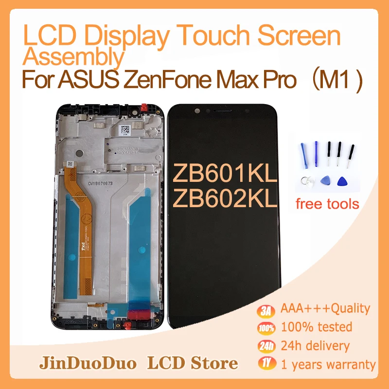Мобильный телефон LCDs для ASUS ZenFone Max Pro M1 ZB601KL ZB602KL ЖК-дисплей сенсорная панель