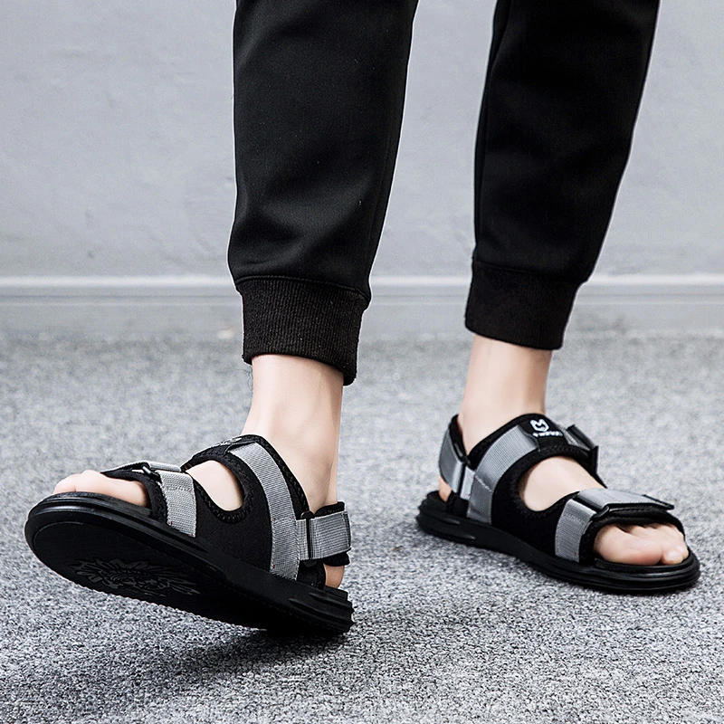 Sandalias deportivas transpirables para hombre, calzado informal de goma praia 44, cómodas, para la playa y el verano|Sandalias de hombre| - AliExpress