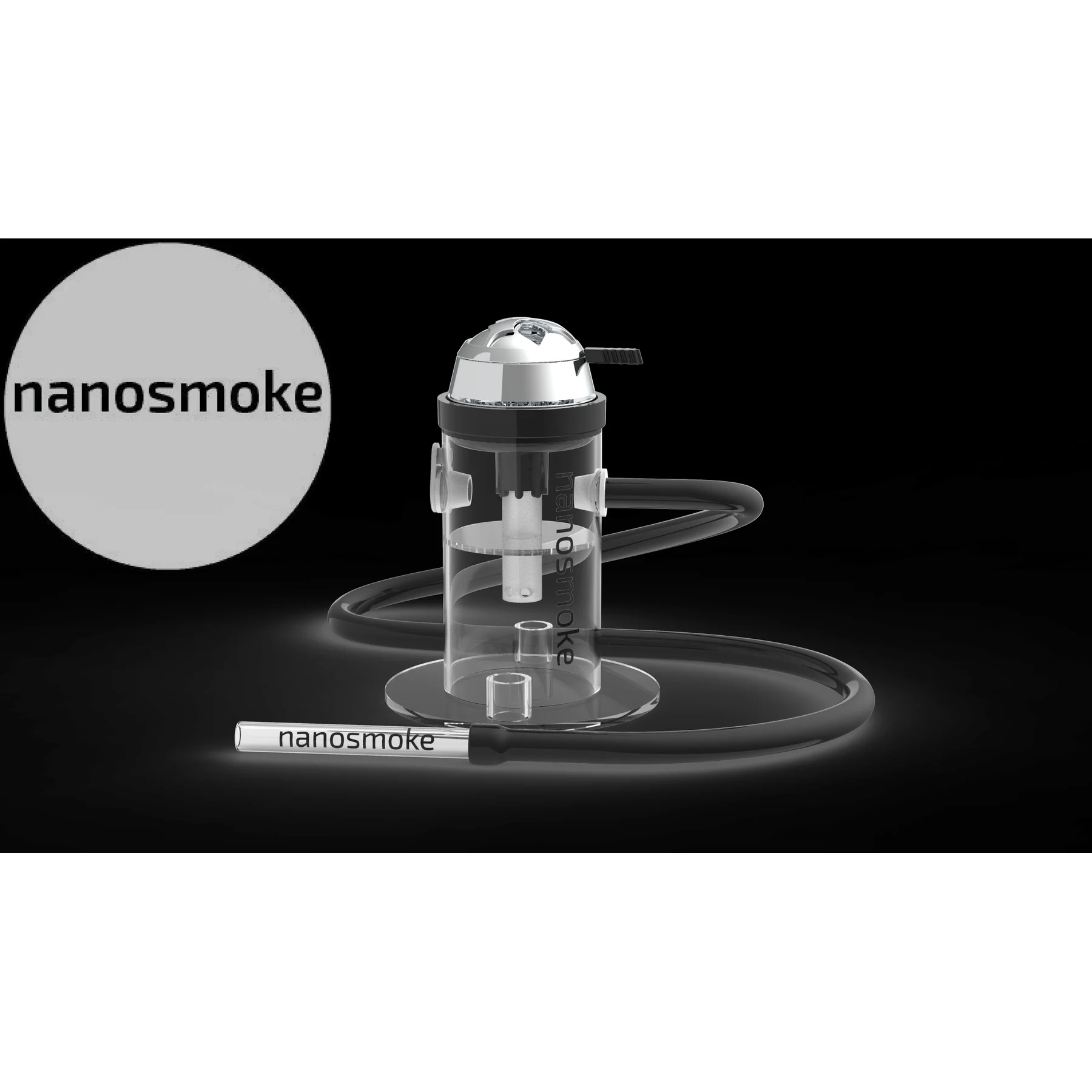 Оригинальный Nanosmoke micro удобный плоский кальян наносмок от производителя акриловый компактный оргстекло маленький хукабокс afbeelding