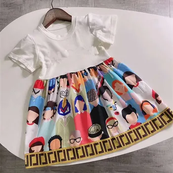 

baby dress kids summer dress Cartoon print dress