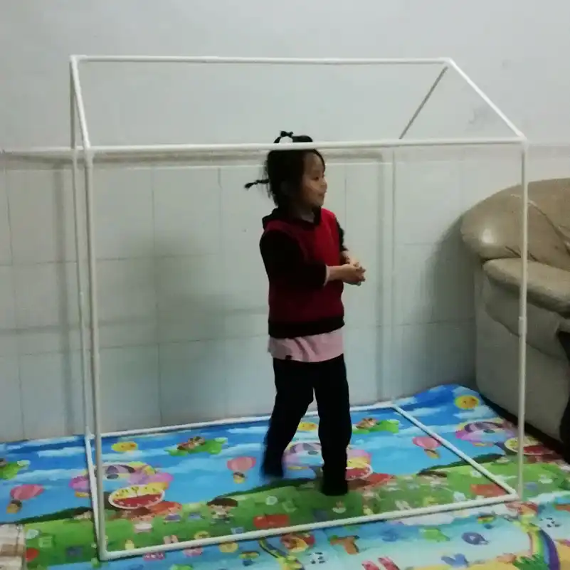 Structure De Maison De Jeu De Bricolage Maison De Princesse Tente Interieure Pour Enfants Support De Jouets Pour Bebe Taille Du Cadre 1x94x131cm Aliexpress