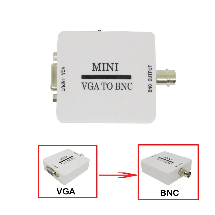 

Mini HD VGA to BNC Video Converter Convertor Box Composite VGA to BNC Adapter Conversor Digital Switcher Box For HDTV Monitor