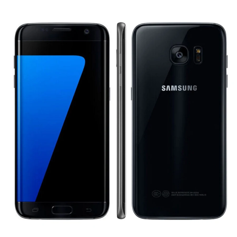 5,5 дюймов samsung Galaxy S7 edge Duos G9350 Dual SIM 64 Гб мобильный телефон 4G LTE Snapdragon 820 4 Гб ram 32 Гб NFC телефон