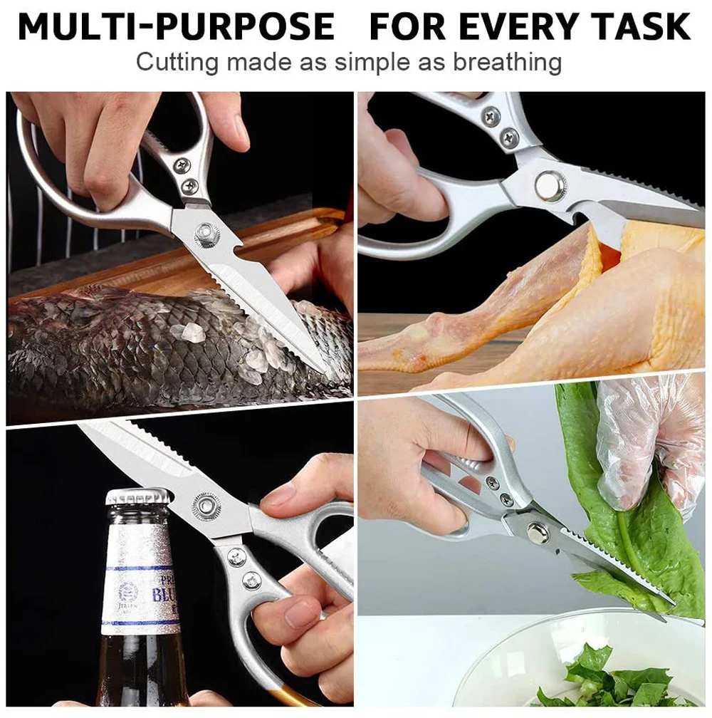 Kitchen Accessories Scissors Stainless Steal Sharp Multi Function Tool Food Scissor For Chicken Vegetable Barbecue Meat Fish