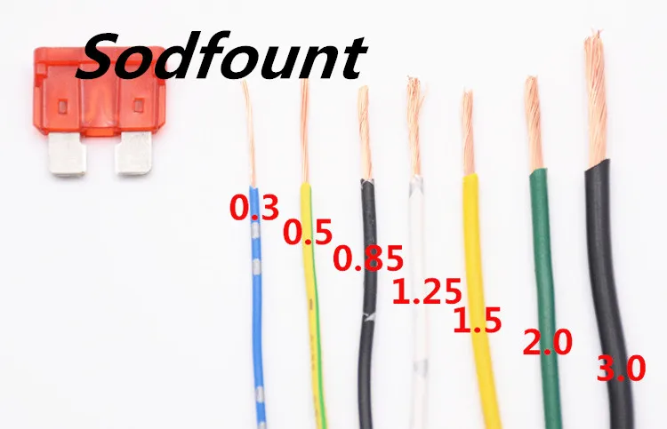 0,3/0,5/0,85/1,25/1,5/2/3mm² медный провод ПВХ 12/24V Высокое термостойкий автомобильный провод автомобиля тонкий кожаный провода точек огней провода