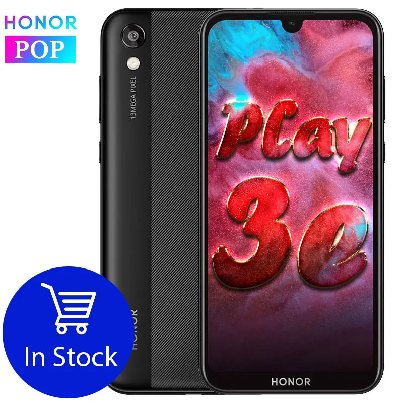 2019 Новый HONOR Play 3e мобильный телефон 5 71 дюймов полный экран MT6762R Octa Core Android 9 0 13MP