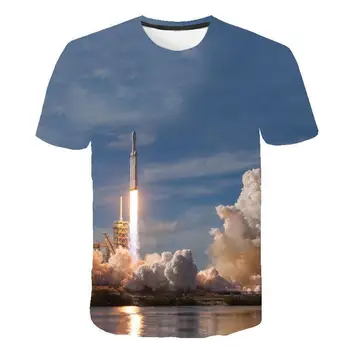 

Latest Kids funny T shirt Super Rocket Print Children's T-shirt Boys Space Cloudstyle galaxy 3D Tee Shirts Men Tops Girls Tshirt