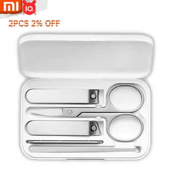 

Xiaomi Mijia Five-Piece Nail Clipper Kit Lightweight Versatile Elegant High Quality Stainless Steel Magnetic Store Box Portable