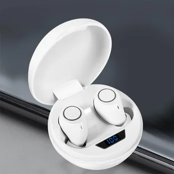 DT-11 tws bluetooth 5.0イヤホンledディスプレイワイヤレスヘッドフォン9Dステレオスポーツ防水イヤホンとマイク