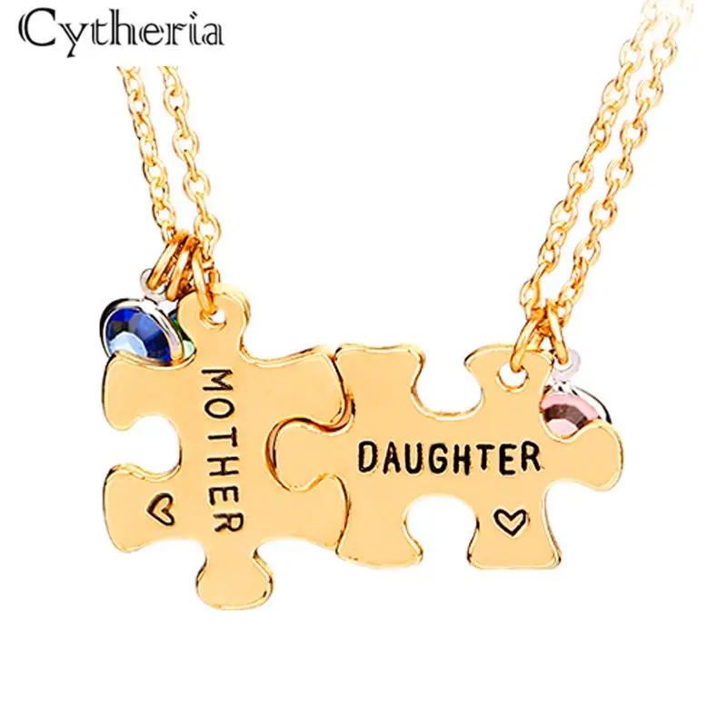 Женское Ожерелье пазл с двумя вышивками|puzzle necklace|necklace womenpendant for necklace |