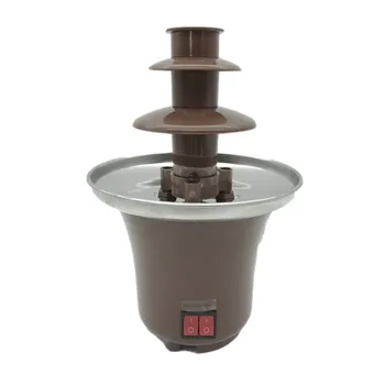 

220V 3 Layers Mini Chocolate Fountains Mini Chocolate Waterfall Maker Machine With EU Plug For Home Outdoor Party