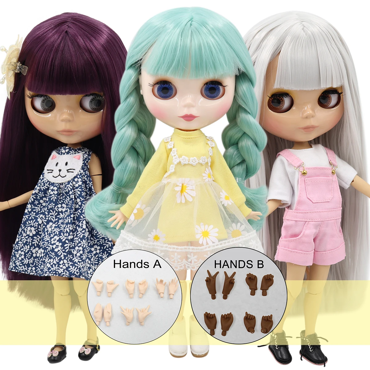 Buen valor ICY DBS-cuerpo articulado de juguete para niñas, juguete de cuerpo articulado, oferta especial, regalo para niñas, 30cm, colores de ojos aleatorios, muñeca blyth 1/6 BJD 6MRKlbp3