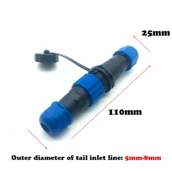 

SD16 2/3/4/5/6/7/9Pin IP68 Industrial aviation waterproof plug socket signal line connectorAir plug and socket waterproof