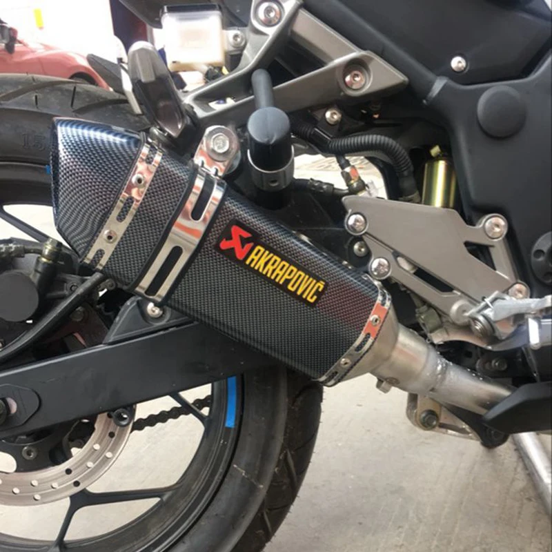 Универсальный мотоцикл выхлопной Akrapovic Глушитель Трубы модифицированный Escape для KAWASAKI Z900 Z1000 Ninja 300 GSXR750 PCX 125 CB650F