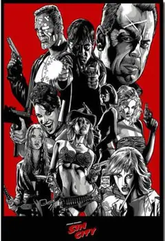 

Sin City Movie Art Film Print Silk Poster Home Wall Decor 24x36inch