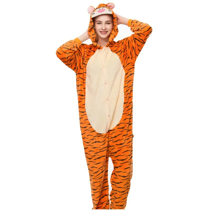 Tiger Cosplay Costume for Kids Boy Girl Funny Cute Animal Suit Winter Warm Soft Jumpsuit Festival Gift Zipper Design Tiger Cosplay Costume for Kids Boy Girl Funny Cute Animal Suit Winter Warm Soft Jumpsuit Festival Gift Zipper Design