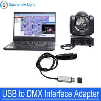 

USB To DMX Interface Adapter Controller DMX512 Computer-level Lighting Control USB Outer Metal Shell To DIN 3Pin Adapter