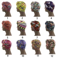 2021 Fashion Elastic Hijab Bands Ladies Turban African Printed Swirl Turban Fashion Sole Toe Cap african dresses for women 4