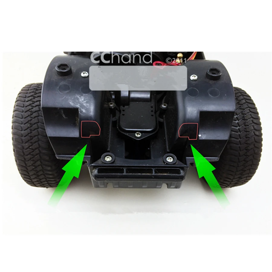 Sinal de Volta Carro de Controle Rastreador do Carro Conjunto para 1 Corpo Shell Frente Luzes Led - 10 Escala Brinquedos Remoto Jeep Wrangler yj Brinquedo Peças rc 2 Rc Corpo Shell Frente Sinal de Volta