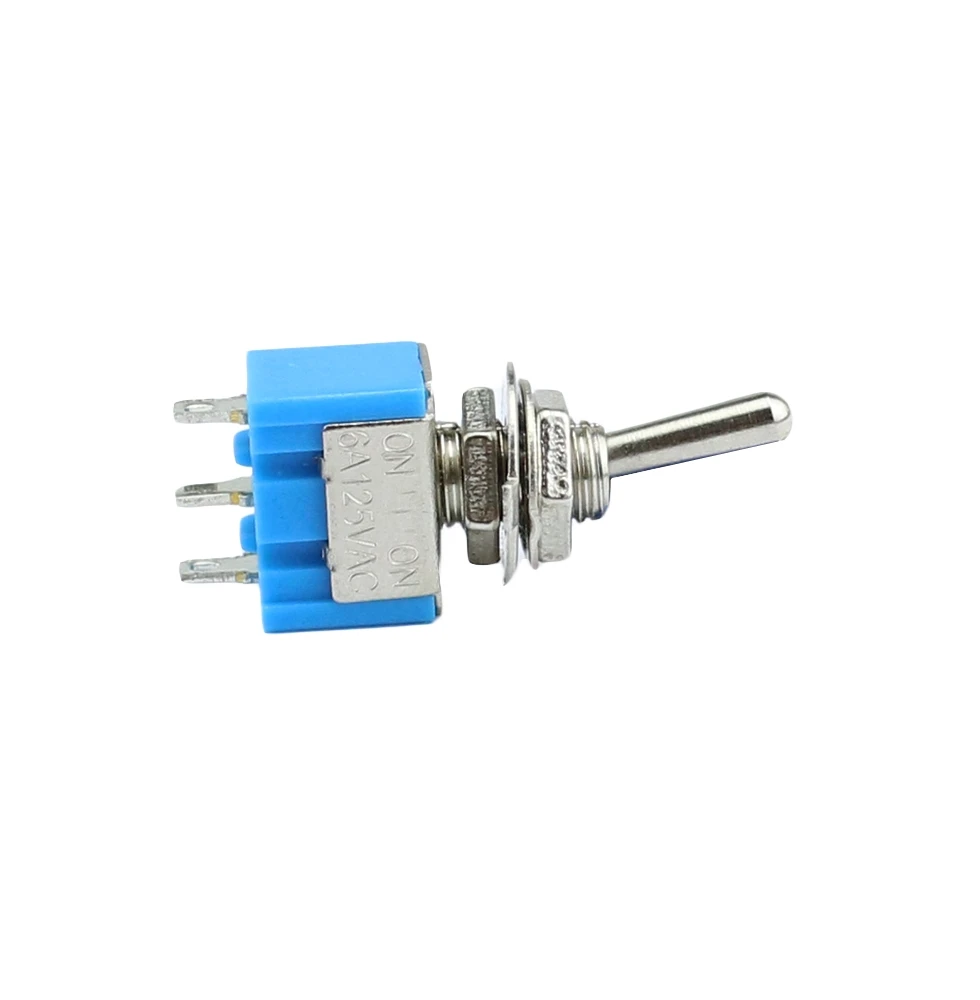 10 шт./лот Синяя Мини фотосессия 3 Pin SPDT ON 6A 125VAC миниатюрные переключатели освещения