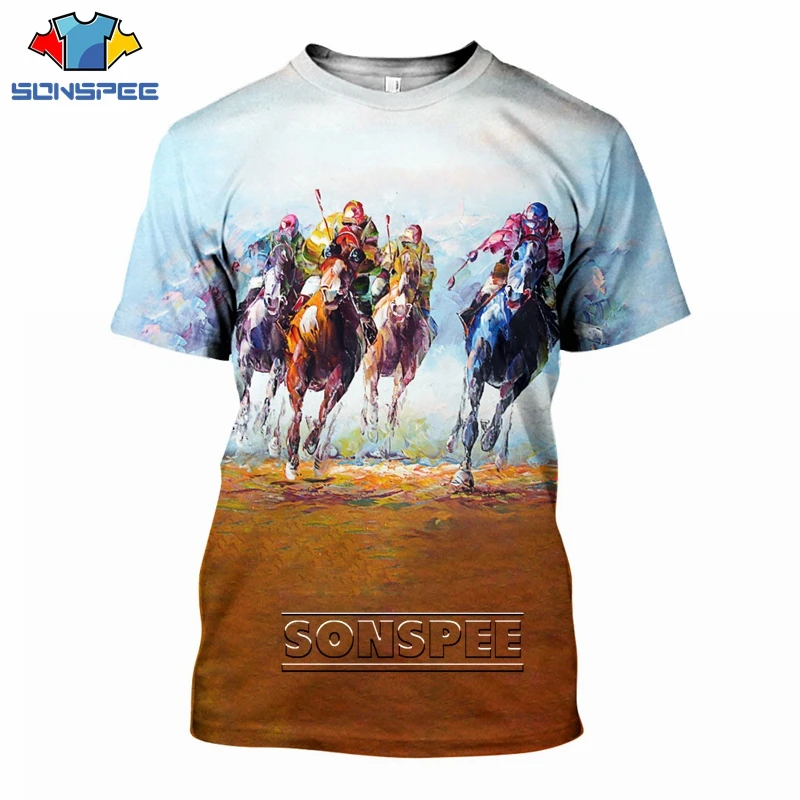

SONSPEE Summer Short-Sleeved Men's T-Shirt Popular Funny Animal bear dinosaur T-Shirt Sci-fi Cute corgi Racetrack T-Shirt Top