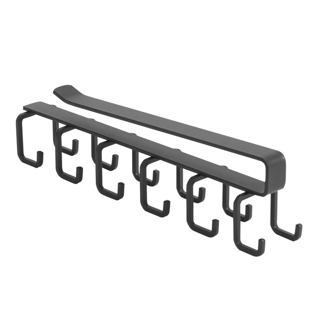 12 In 1 Cup Drying Organizer Multipurpose No Drilling Office Hanging Hook Bathroom Kitchen Cupboard Storage Holder Closet Iron