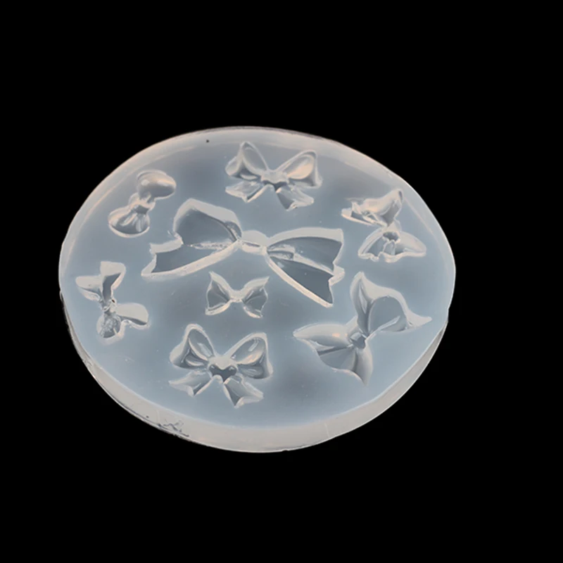 1pcs UV Gyanta ékszer depilatory szilikon Penészfolt aranyos bowknot Gyanta molds számára DIY Gyártás ékszer charms medálok
