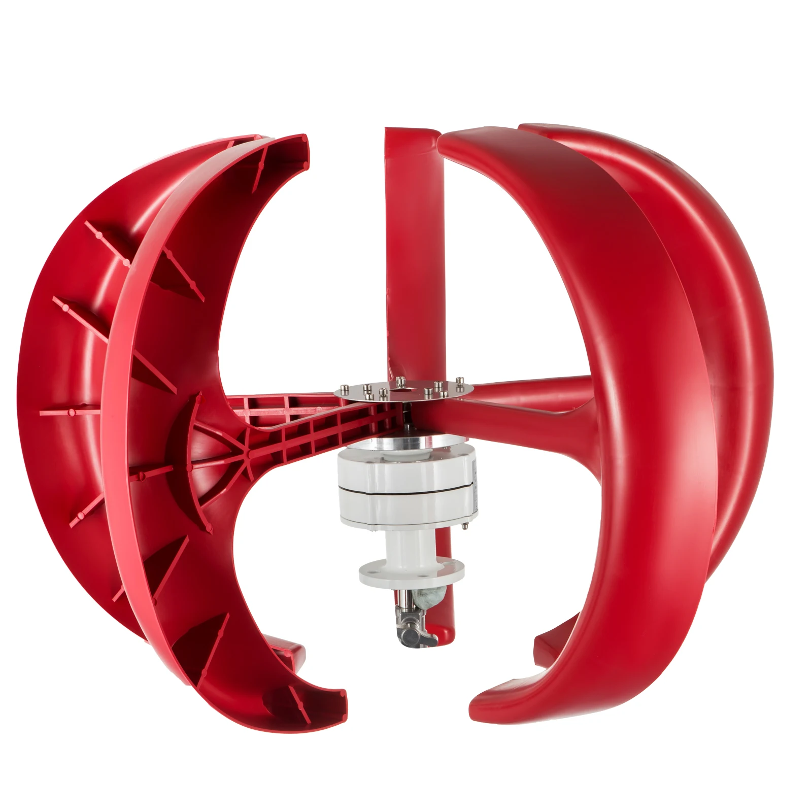 VEVOR Wind Turbine 100W 12V/24V Wind Turbine Generator Red Lantern Vertical Wind Generator 5 Leaves with Controller