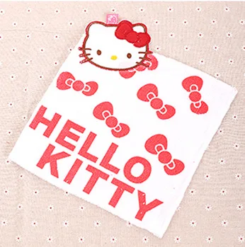 Hello kitty высокое качество полотенце для рук хлопок полотенце для лица с вышивкой простые мягкие детские полотенца салфетки Toalla De Cara