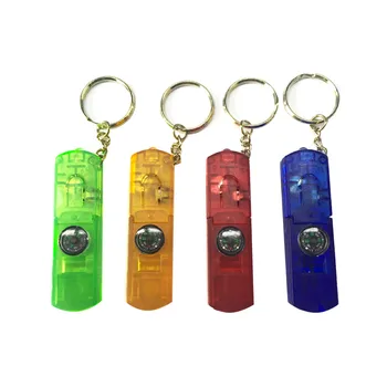 

4 In 1 Mini Torch Whistle Convenient Camping Lamp Multifunctional Led Flashlight With Keychain Emergency Equipment Accessories
