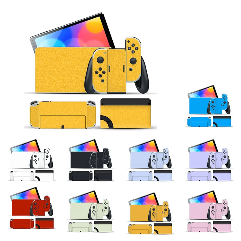 1 pc pure color Skin Sticker Protector for Nintendo Switch OLED Classic NEW