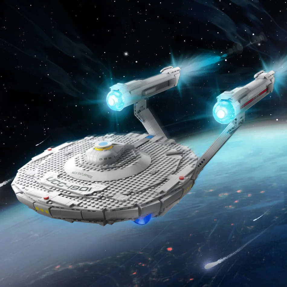 スター・ウォーズMatchbox U.S.S Enterprise 3点セット U.S.S STARSHIP ENTERPRISE Star Trek Vintage Toy 9.5 Inch