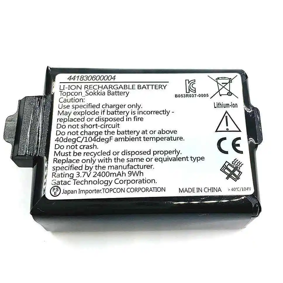 Battery for Sokkia Topcon PENTAX FC-25A SHC-25 Data Collectors 3.7V 2400mah Battery Getac PS535 PS535E 535F