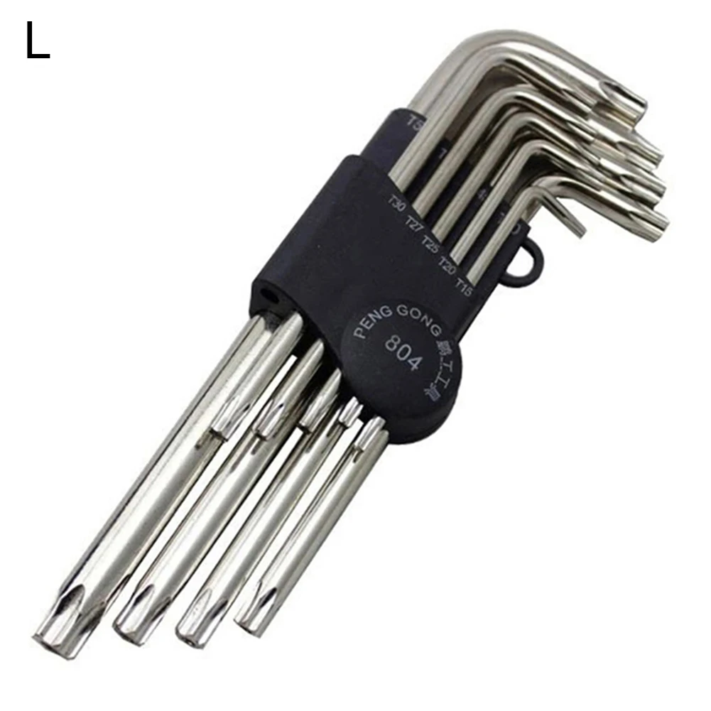 9 шт PengGong Torx l образный шестигранный ключ прочный гаечный для ремонта велосипеда