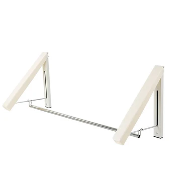 

Wall Mounted Hanger Retractable Indoor Clothes Hanger Magic Foldable Drying Rack Waterproof Clothes Towel Rack Multi-Purpose Sto