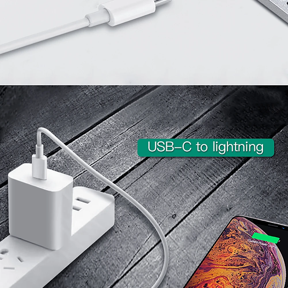 PD Быстрая зарядка USB C к Lightning 18 Вт type C кабель для iPhone 11 Xs X 8 7 type C 18 Вт быстрое зарядное устройство кабель для iPhone провод шнур